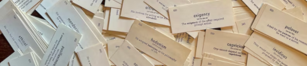 Education and flashcards